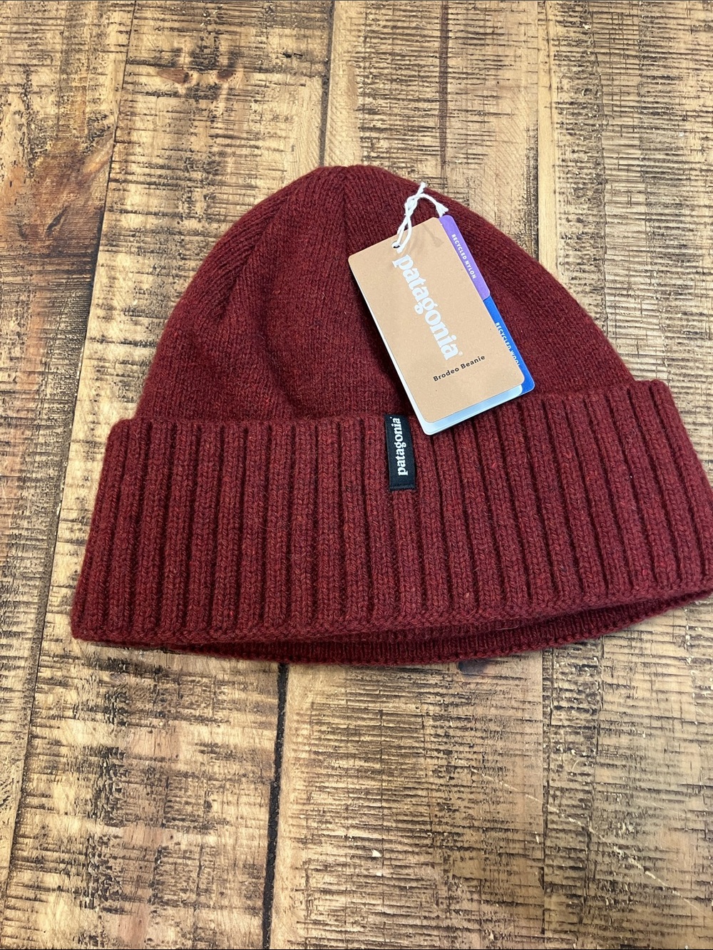 Patagonia Maroon Knit Beanie